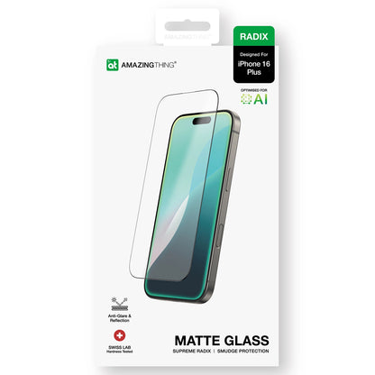 AmazingThing Radix Matte Glass tempered glass for iPhone 16 Plus_10