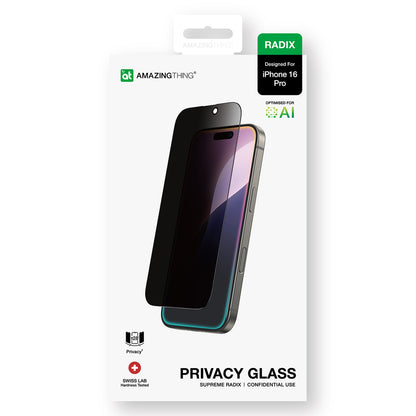 AmazingThing Radix Privacy Glass Privacy Tempered Glass for iPhone 16 Pro_5