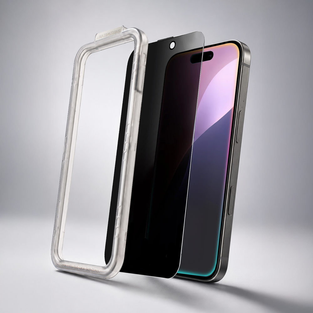 AmazingThing Radix Privacy Glass Privacy Tempered Glass for iPhone 16 Pro_6
