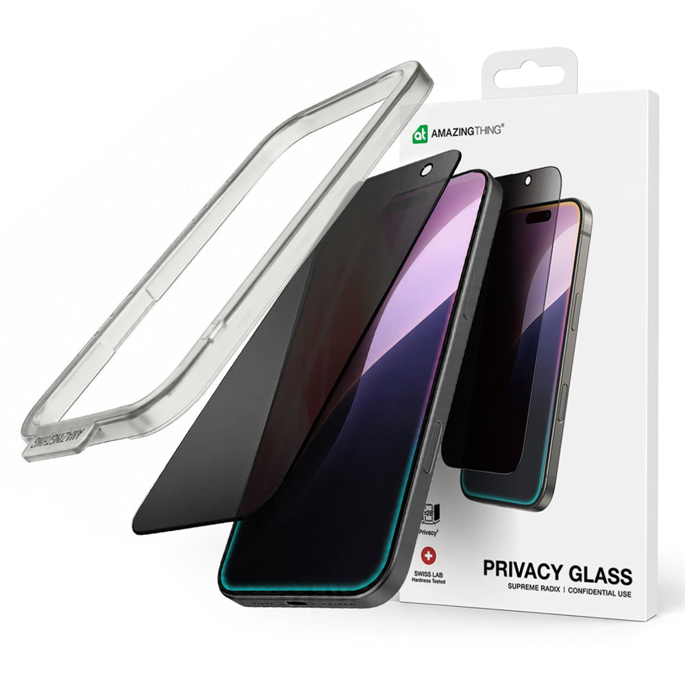 AmazingThing Radix Privacy Glass Privacy Tempered Glass for iPhone 16 Pro_0
