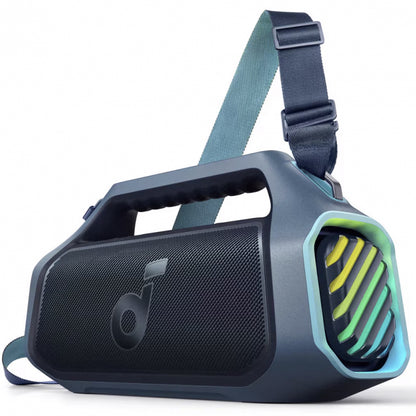 Coluna Bluetooth Anker SoundCore Boom 2 Plus 140W RGB Waterproof Azul