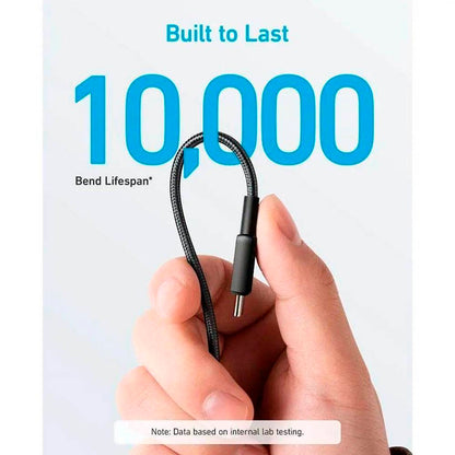 Cabo USB Anker 322 0,9 m USB C / Preto
