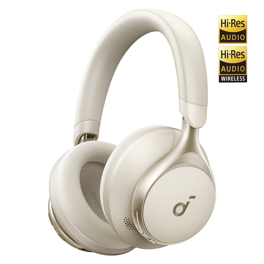 Soundcore Space One Auriculares Inalámbricos / com Fio Diadema / Chamadas/Música / Bluetooth / Cor Creme
