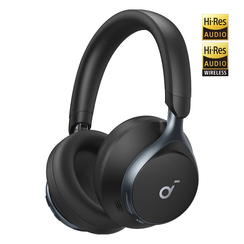Soundcore Space One Auriculares Inalâmbricos e Alâmbricos Diadema Bluetooth Preto para Chamadas/Música