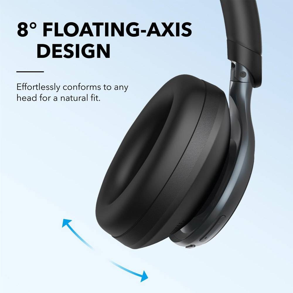 Soundcore Space One Auriculares Inalâmbricos e Alâmbricos Diadema Bluetooth Preto para Chamadas/Música