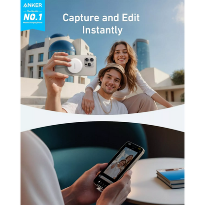 Leitor de Cartões USB-C Anker MagGo SD microSD Branco
