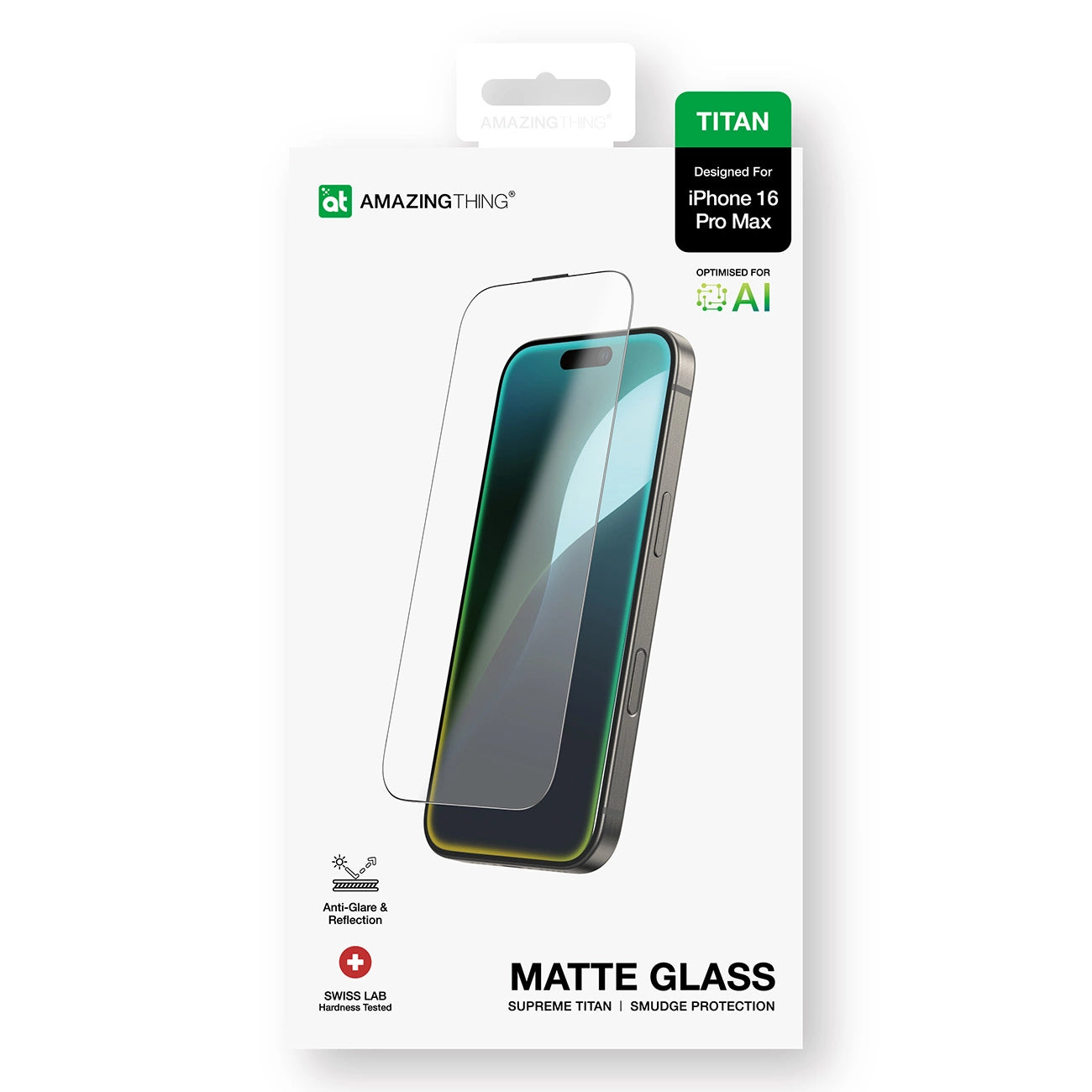 AmazingThing Titan Matte Glass tempered glass for iPhone 16 Pro Max_11