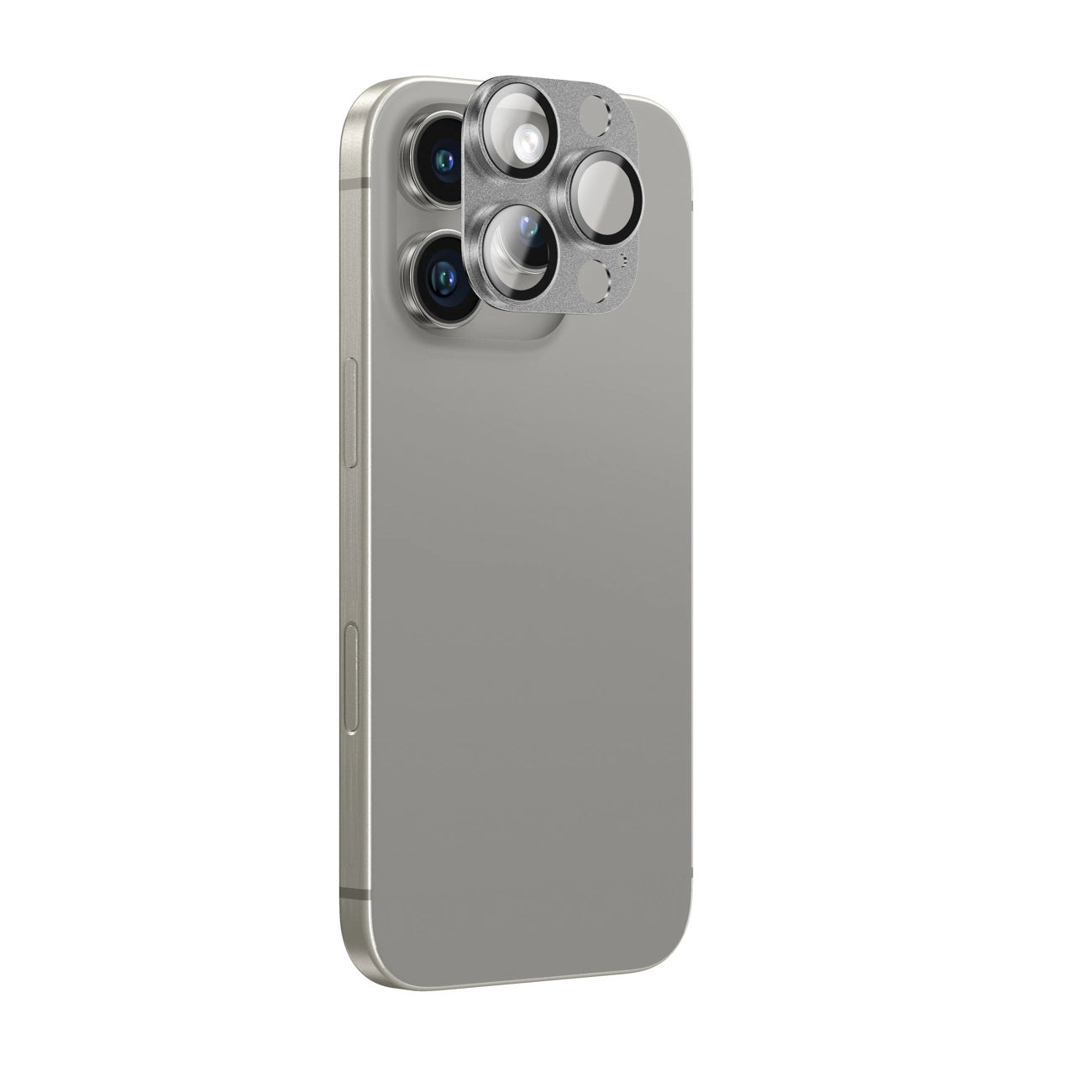 AmazingThing Aviation-Grade Alloy Tempered Glass Lens for iPhone 16 Pro / 16 Pro Max Camera Lens - Gray_0