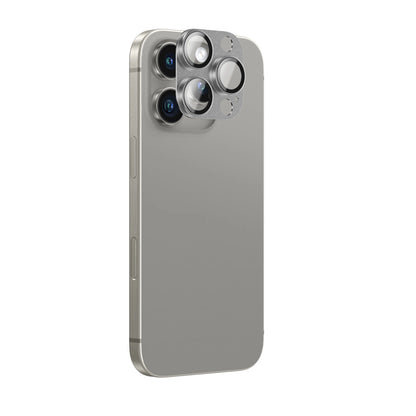 AmazingThing Aviation-Grade Alloy Tempered Glass Lens for iPhone 16 Pro / 16 Pro Max Camera Lens - Gray_0