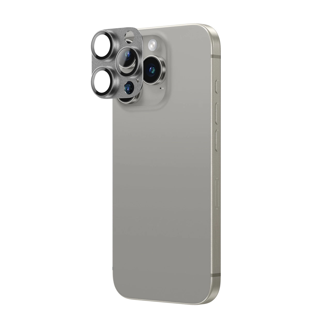 AmazingThing Aviation-Grade Alloy Tempered Glass Lens for iPhone 16 Pro / 16 Pro Max Camera Lens - Gray_2