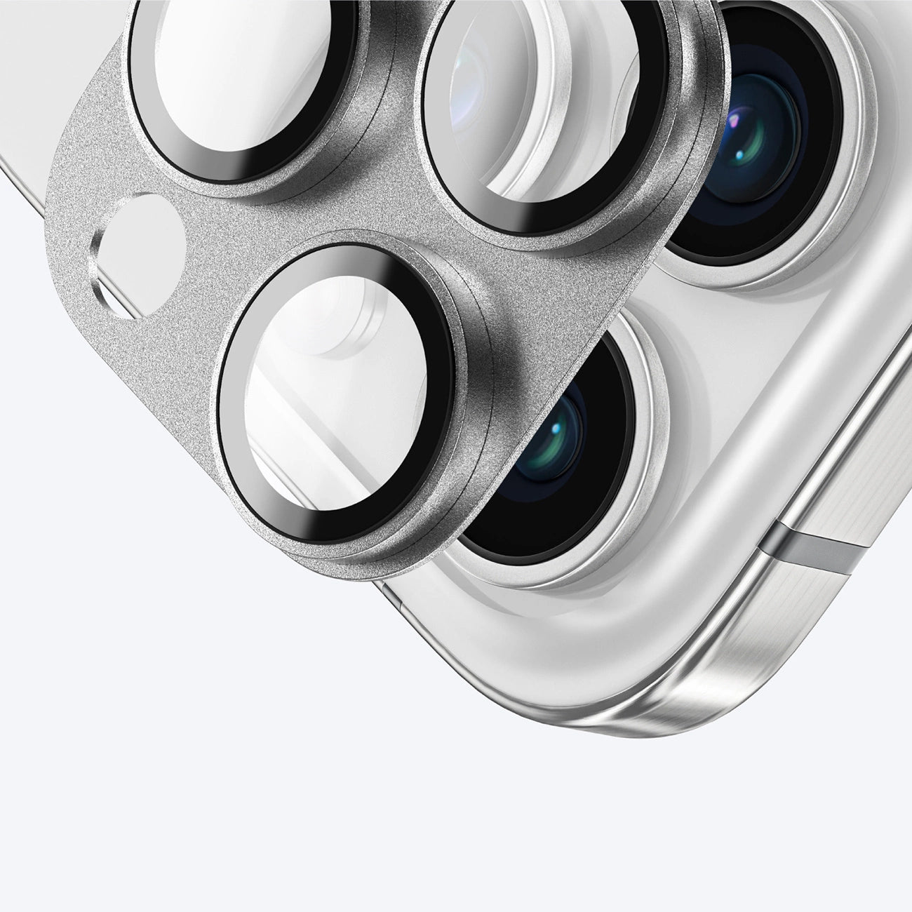 AmazingThing Aviation-Grade Alloy Tempered Glass Lens for iPhone 16 Pro / 16 Pro Max Camera Lens - Gray_5