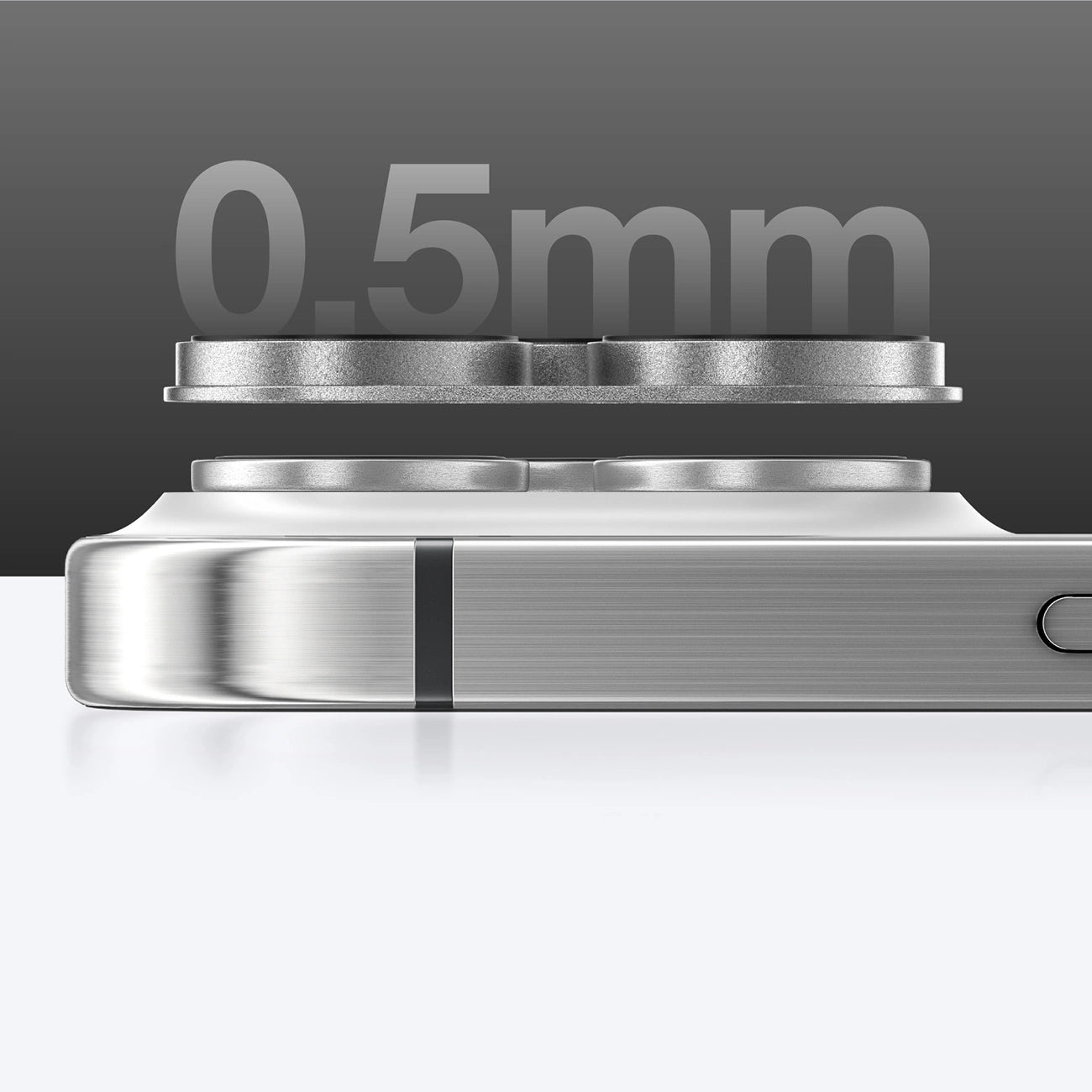 AmazingThing Aviation-Grade Alloy Tempered Glass Lens for iPhone 16 Pro / 16 Pro Max Camera Lens - Gray_6