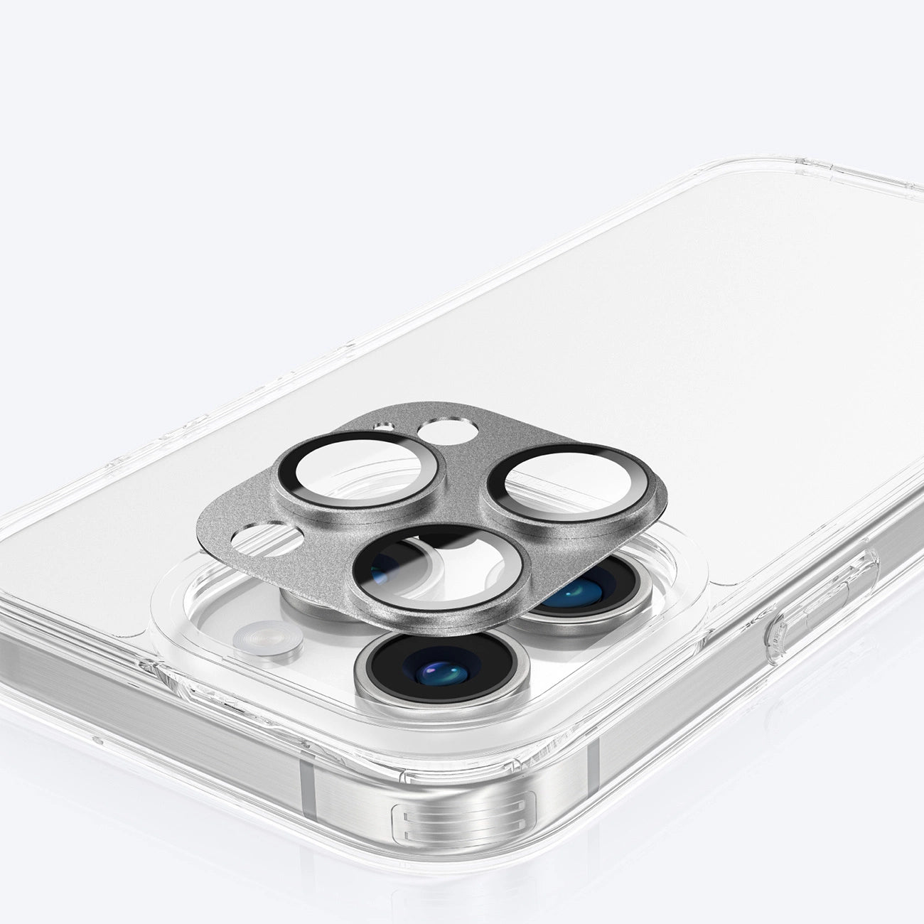 AmazingThing Aviation-Grade Alloy Tempered Glass Lens for iPhone 16 Pro / 16 Pro Max Camera Lens - Gray_8