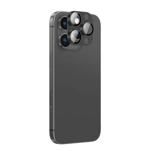 AmazingThing Aviation-Grade Alloy Tempered Glass Lens for iPhone 16 Pro / 16 Pro Max Camera Lens - Black_0