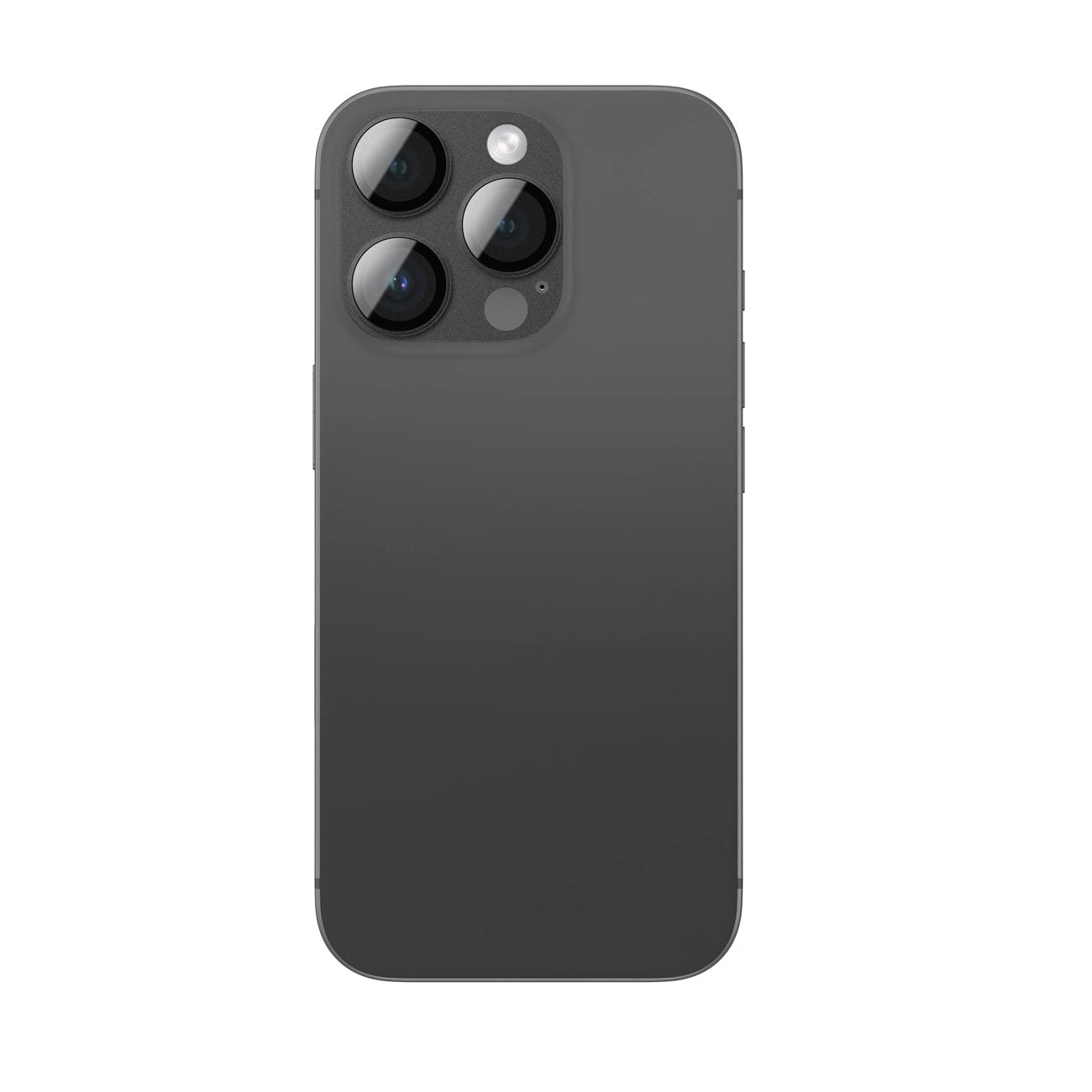 AmazingThing Aviation-Grade Alloy Tempered Glass Lens for iPhone 16 Pro / 16 Pro Max Camera Lens - Black_1