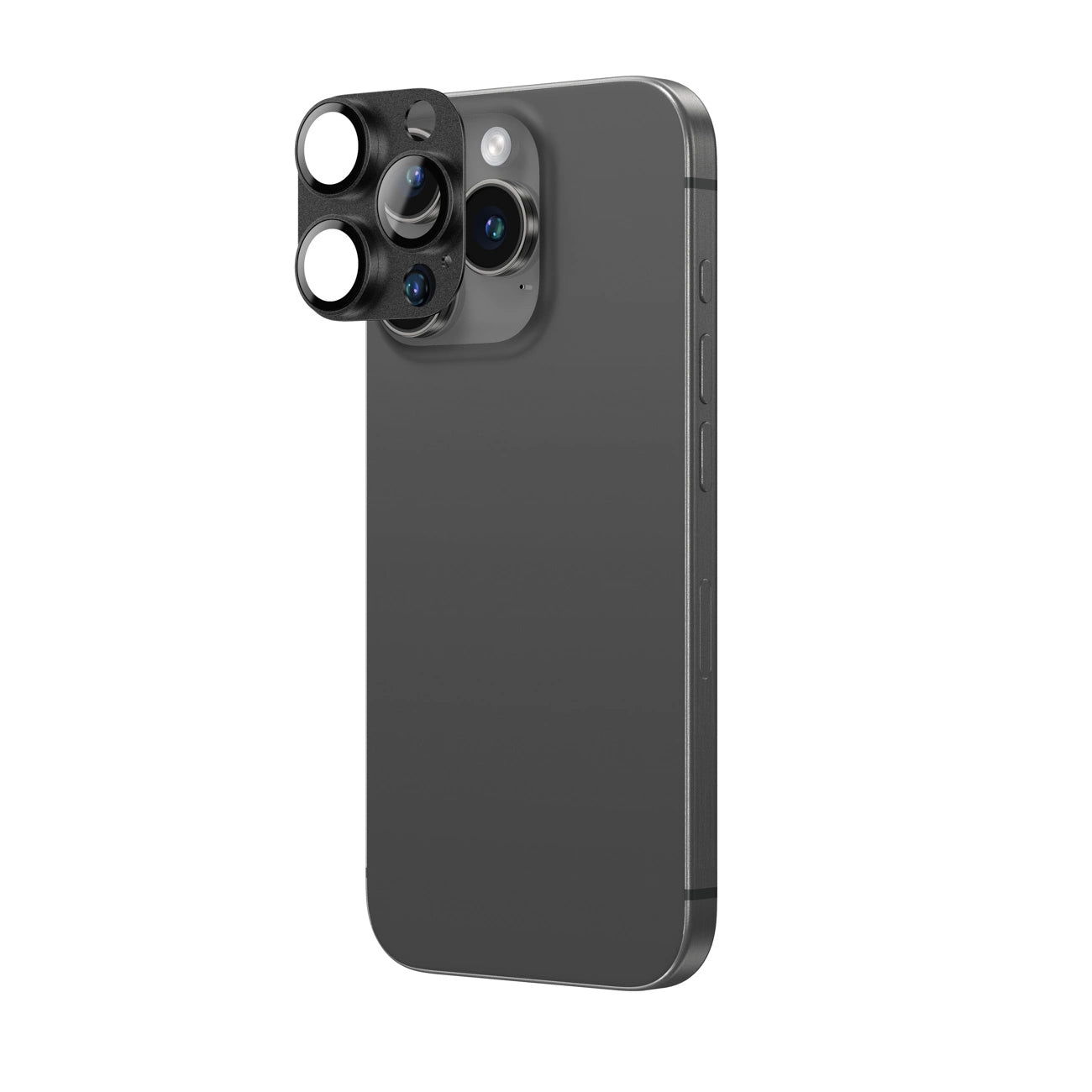 AmazingThing Aviation-Grade Alloy Tempered Glass Lens for iPhone 16 Pro / 16 Pro Max Camera Lens - Black_2