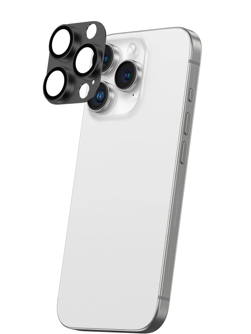 AmazingThing Aviation-Grade Alloy Tempered Glass Lens for iPhone 16 Pro / 16 Pro Max Camera Lens - Black_3