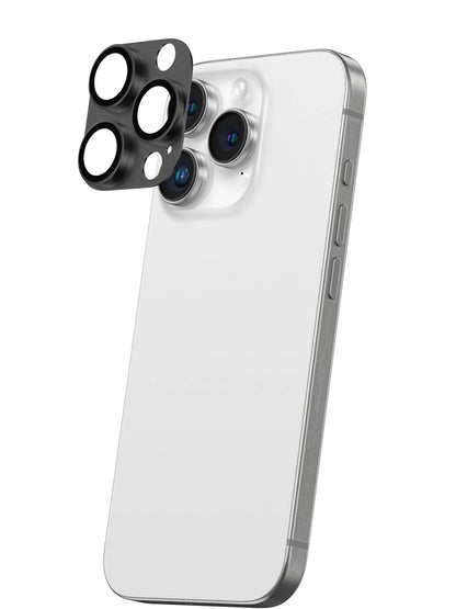 AmazingThing Aviation-Grade Alloy Tempered Glass Lens for iPhone 16 Pro / 16 Pro Max Camera Lens - Black_3