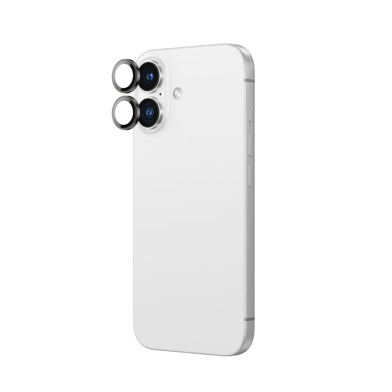 AmazingThing AR Aluminum 2 Lens Glass with Camera Lens Frame for iPhone 16 / 16 Plus - Black_2