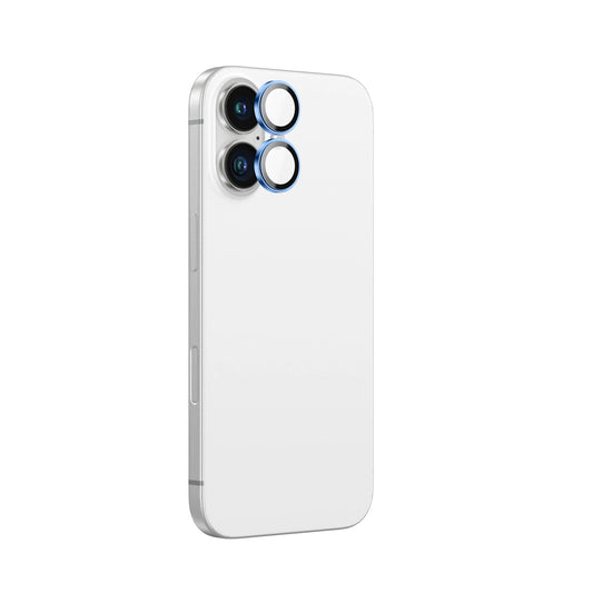 AmazingThing AR Aluminum 2 Lens Glass with Camera Lens Frame for iPhone 16 / 16 Plus - Blue_0