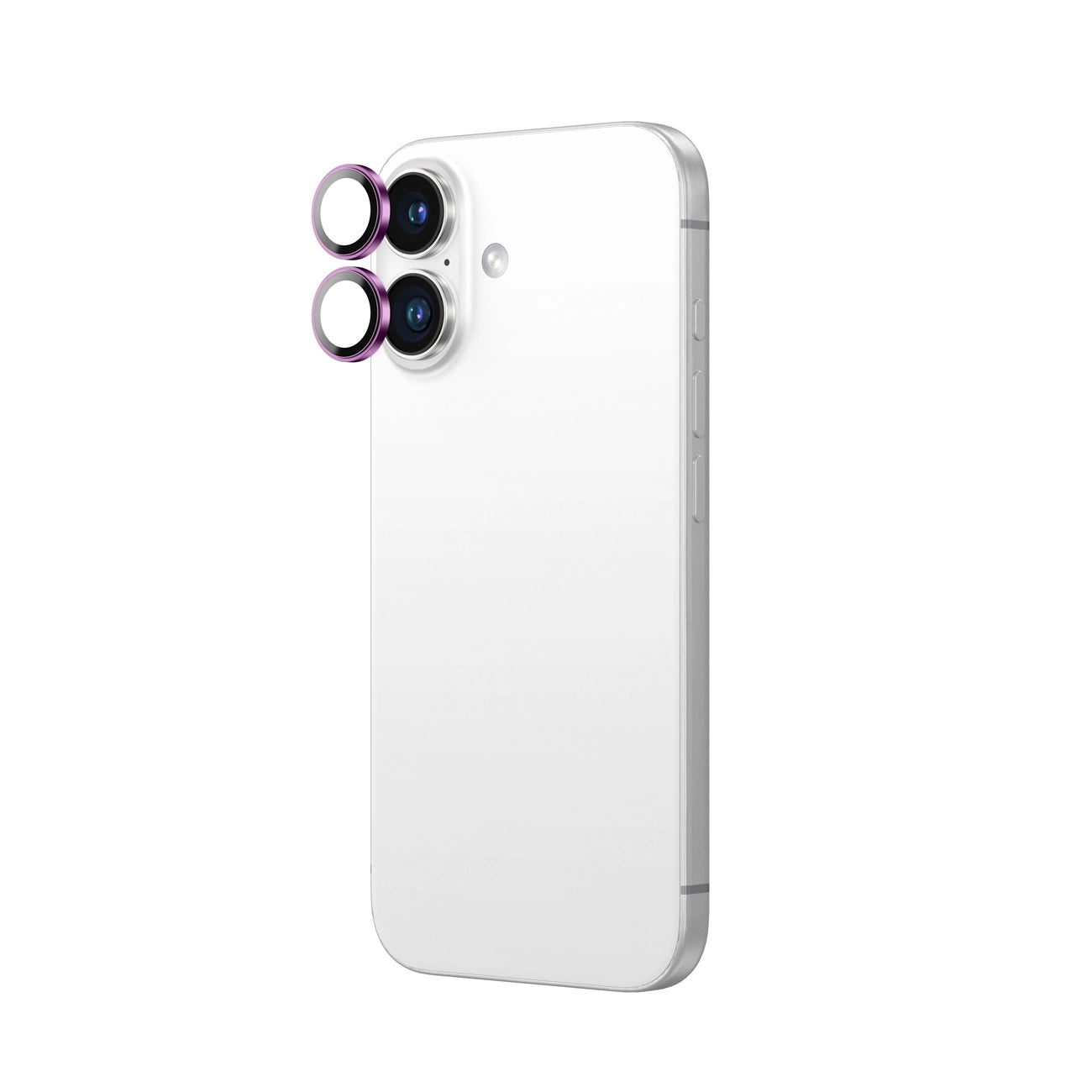 AmazingThing AR Aluminum 2 Lens Glass with Camera Lens Frame for iPhone 16 / 16 Plus - Pink_2