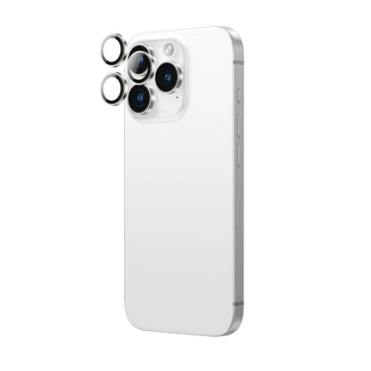 AmazingThing AR Aluminum 3 Lens Glass with Camera Lens Frame for iPhone 16 Pro / 16 Pro Max - Silver_2