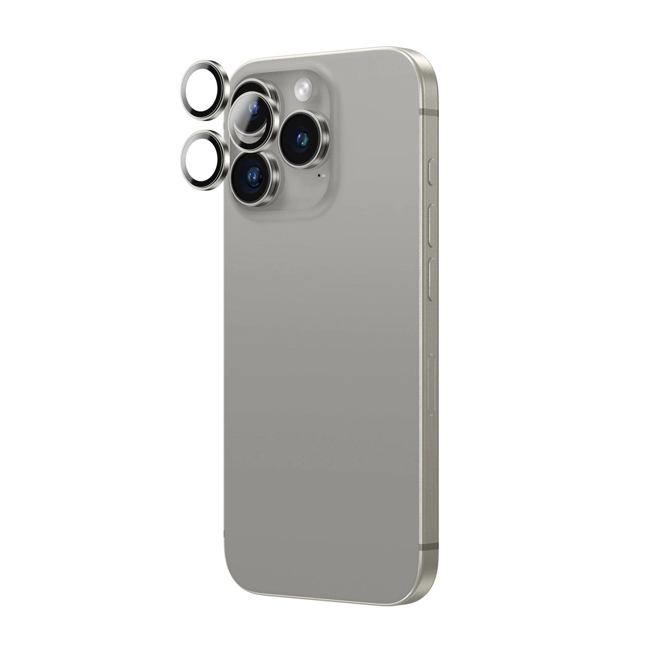 AmazingThing AR Aluminum 3 Lens Glass with Camera Lens Frame for iPhone 16 Pro / 16 Pro Max - Gray_2
