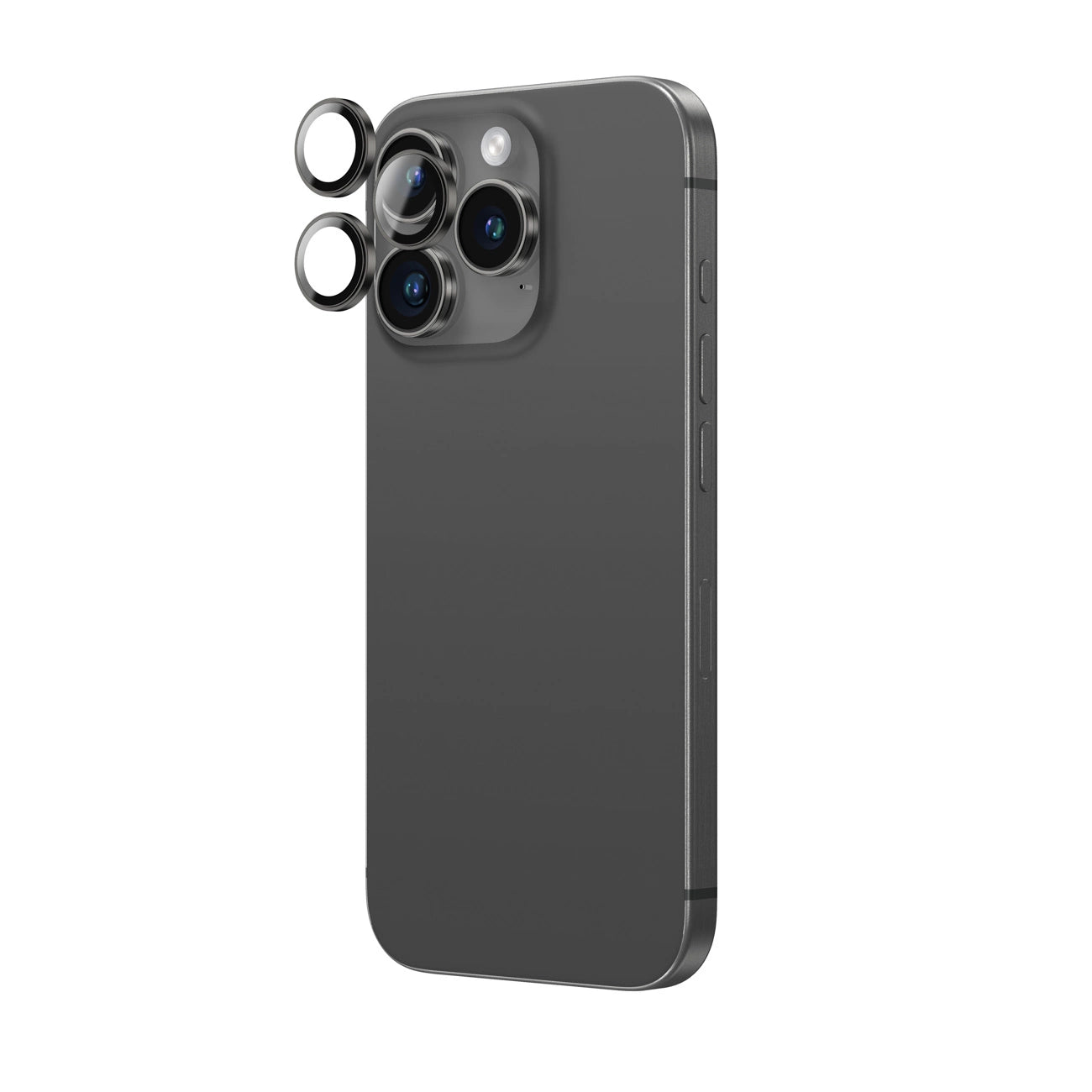 AmazingThing AR Aluminum 3 Lens Glass with Camera Lens Frame for iPhone 16 Pro / 16 Pro Max - Black_2