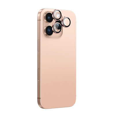 AmazingThing AR Aluminum 3 Lens Glass with Camera Lens Frame for iPhone 16 Pro / 16 Pro Max - Rose Gold_0