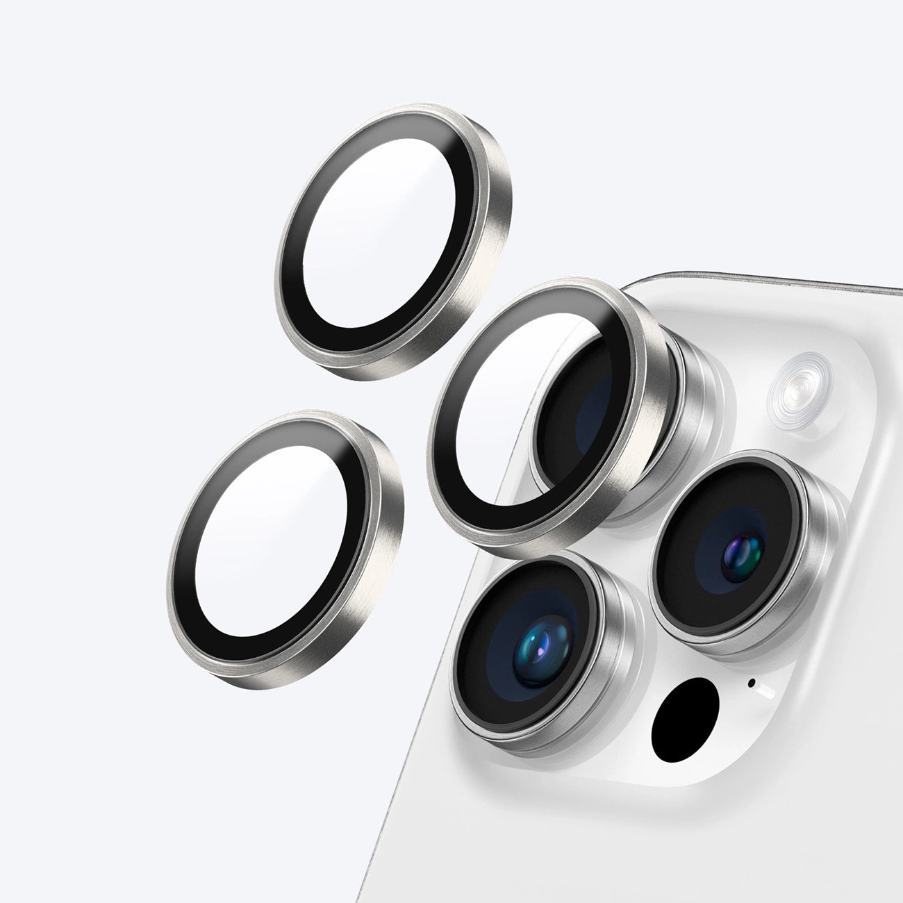 AmazingThing AR 3 Lens Glass Full Clear Tempered Glass for iPhone 16 Pro / 16 Pro Max - Transparent_3