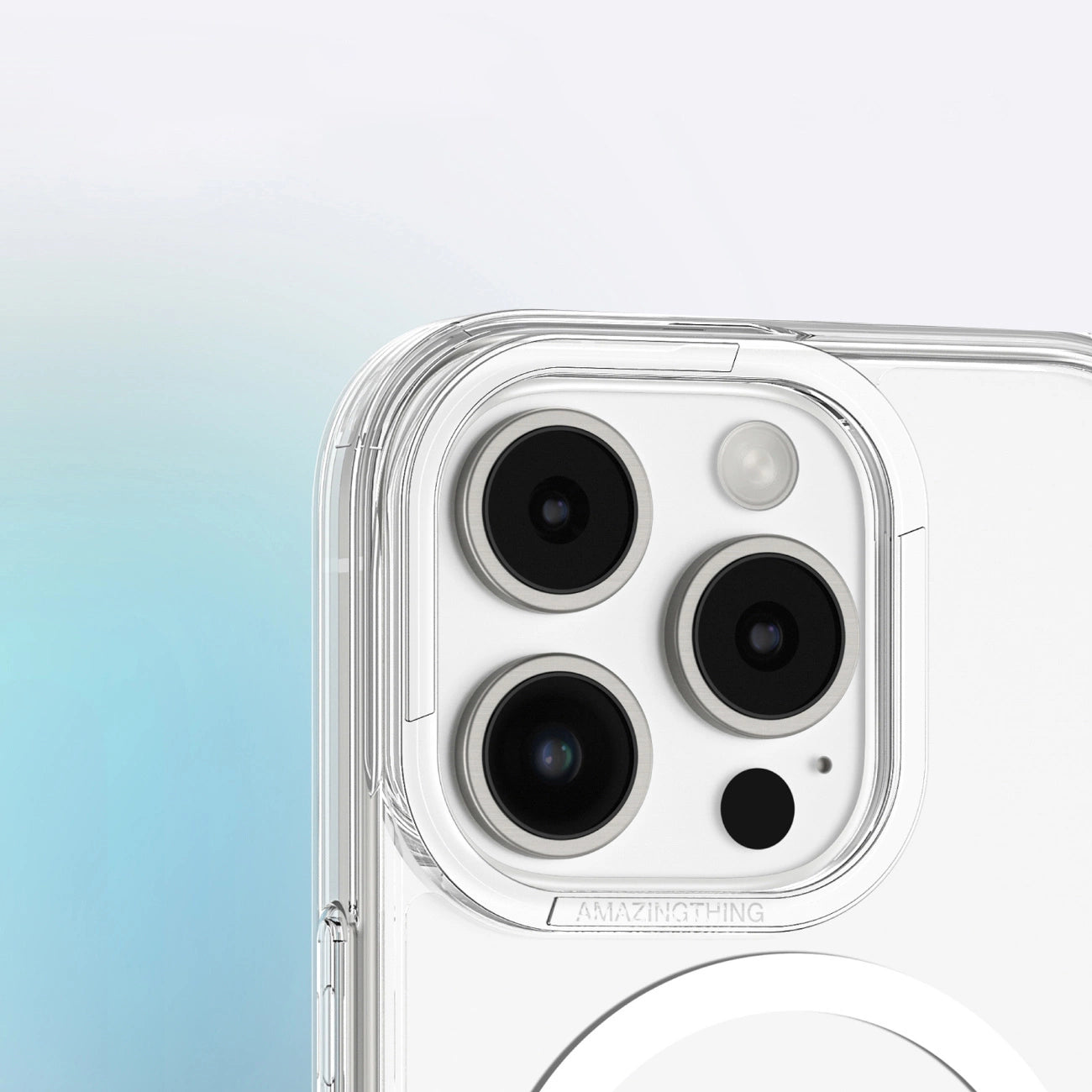 AmazingThing Minimal Mag Case with Magnetic Ring for iPhone 16 Pro - Transparent_9
