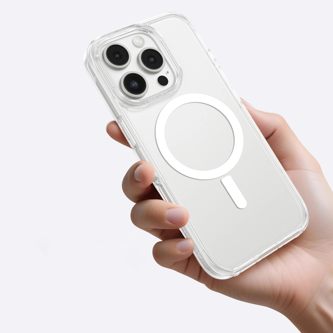 AmazingThing Minimal Mag Case with Magnetic Ring for iPhone 16 Pro - Transparent_4