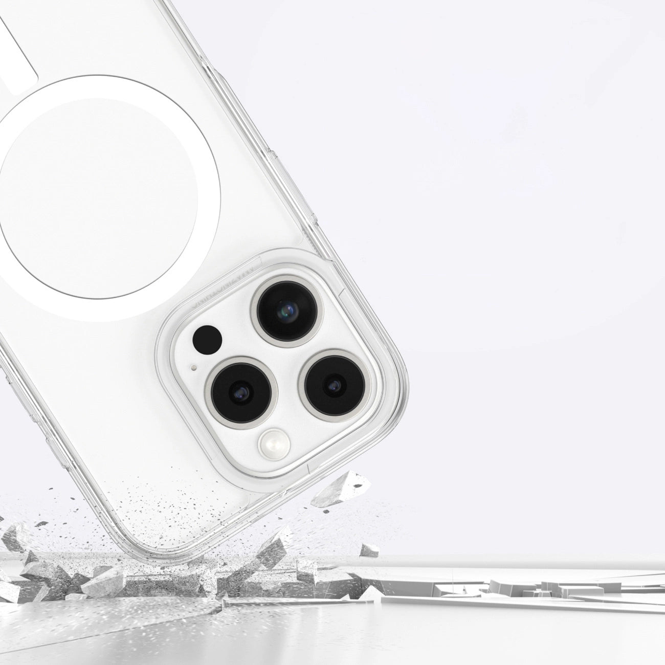 AmazingThing Minimal Mag Case with Magnetic Ring for iPhone 16 Pro - Transparent_7