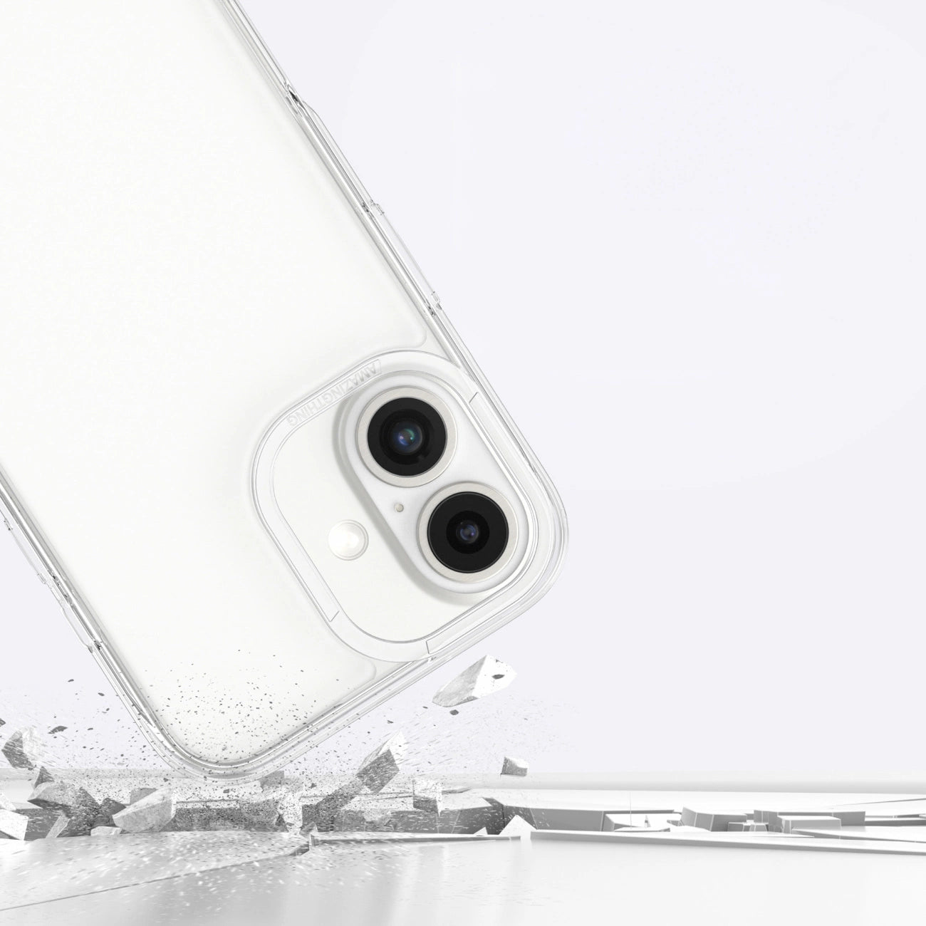 AmazingThing Minimal Case for iPhone 16 Plus Silicone Case - Transparent_6