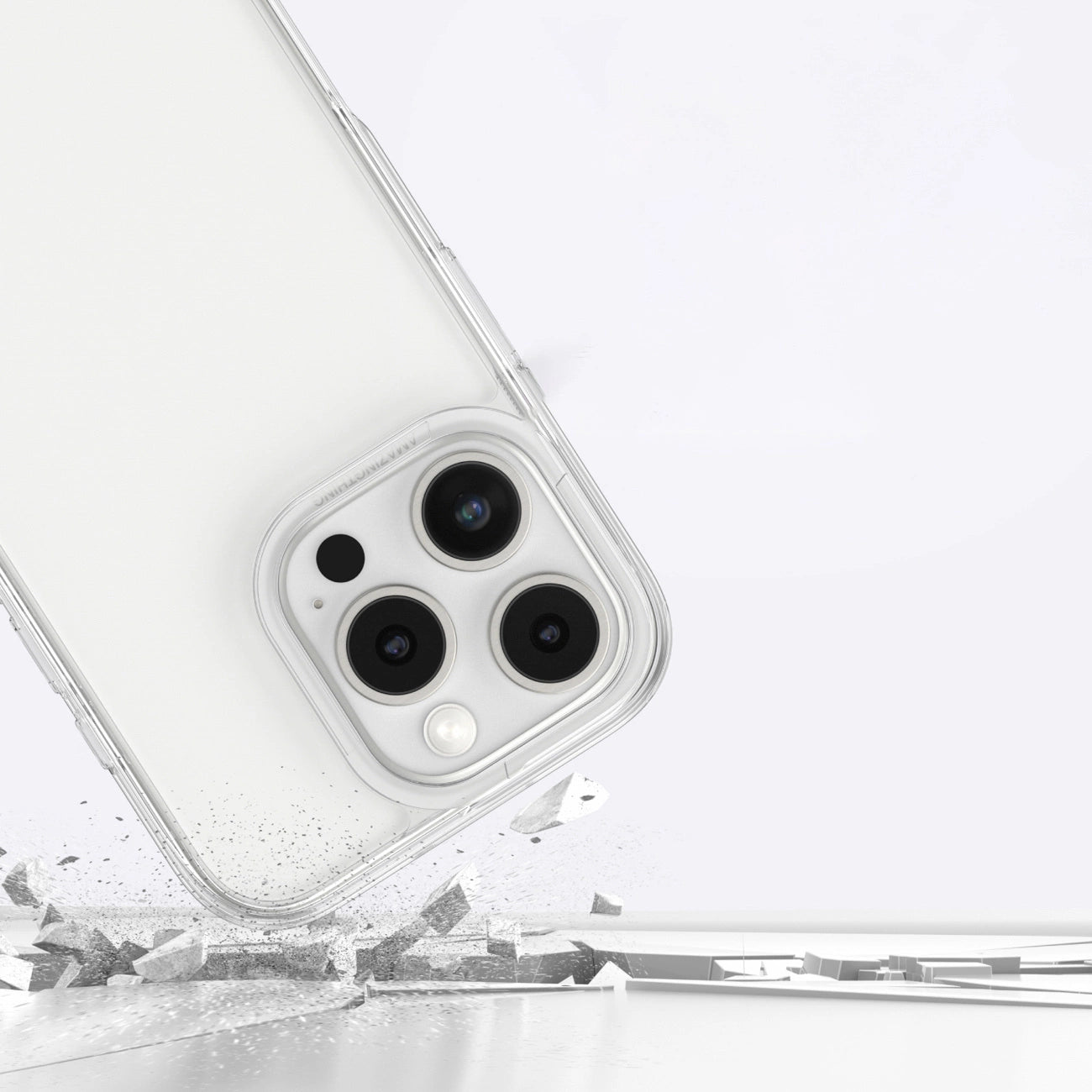 AmazingThing Minimal Case for iPhone 16 Pro Silicone Case - Transparent_7