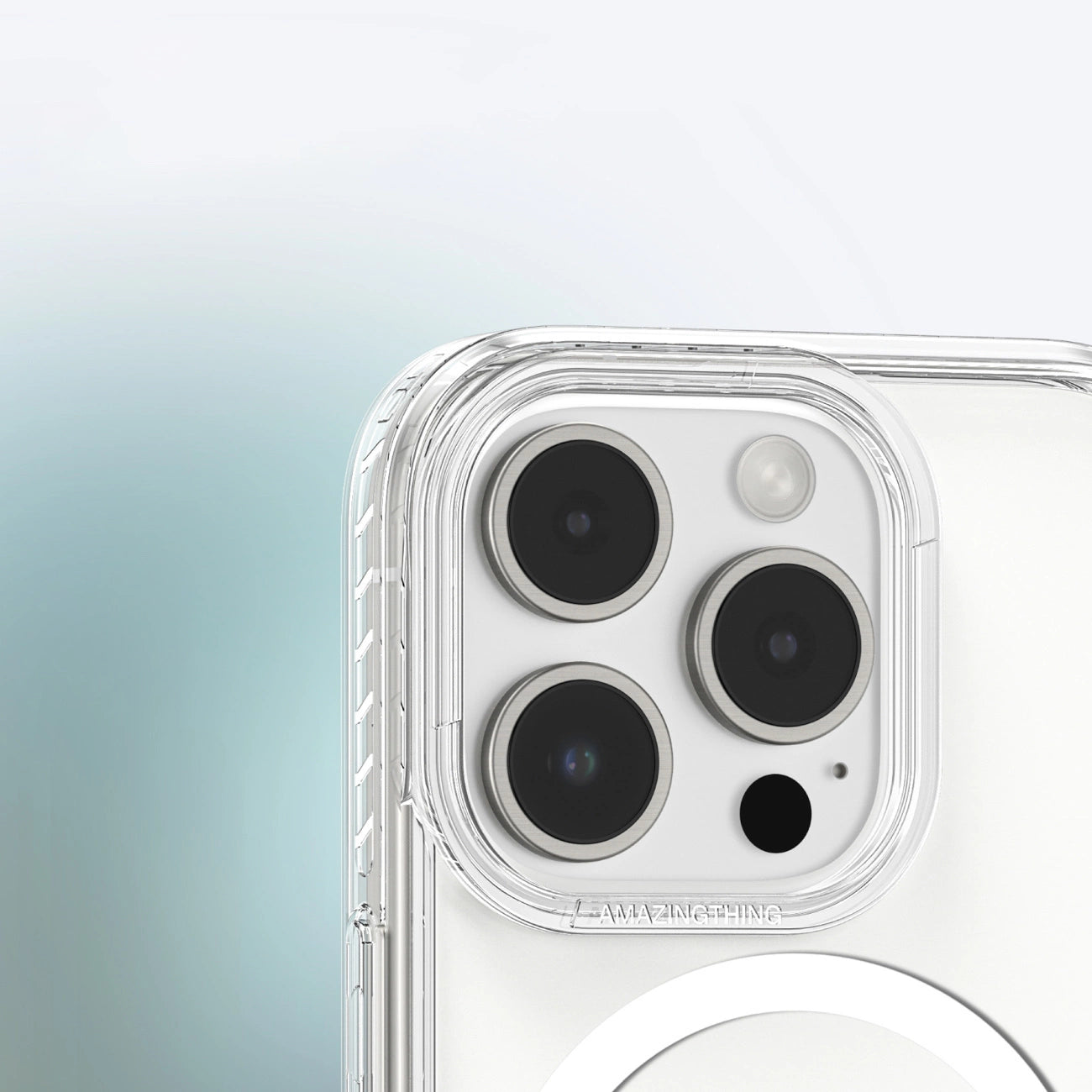 AmazingThing Titan Pro Mag Case with Magnetic Ring for iPhone 16 Pro - Transparent_10