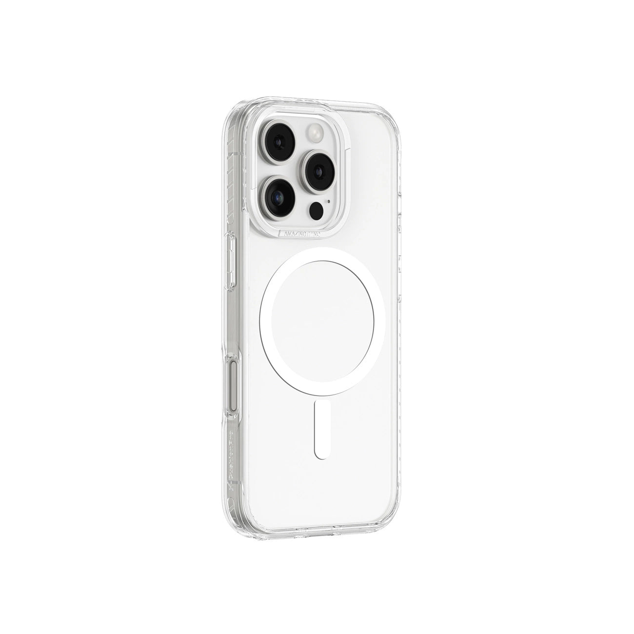 AmazingThing Titan Pro Mag Case with Magnetic Ring for iPhone 16 Pro - Transparent_1
