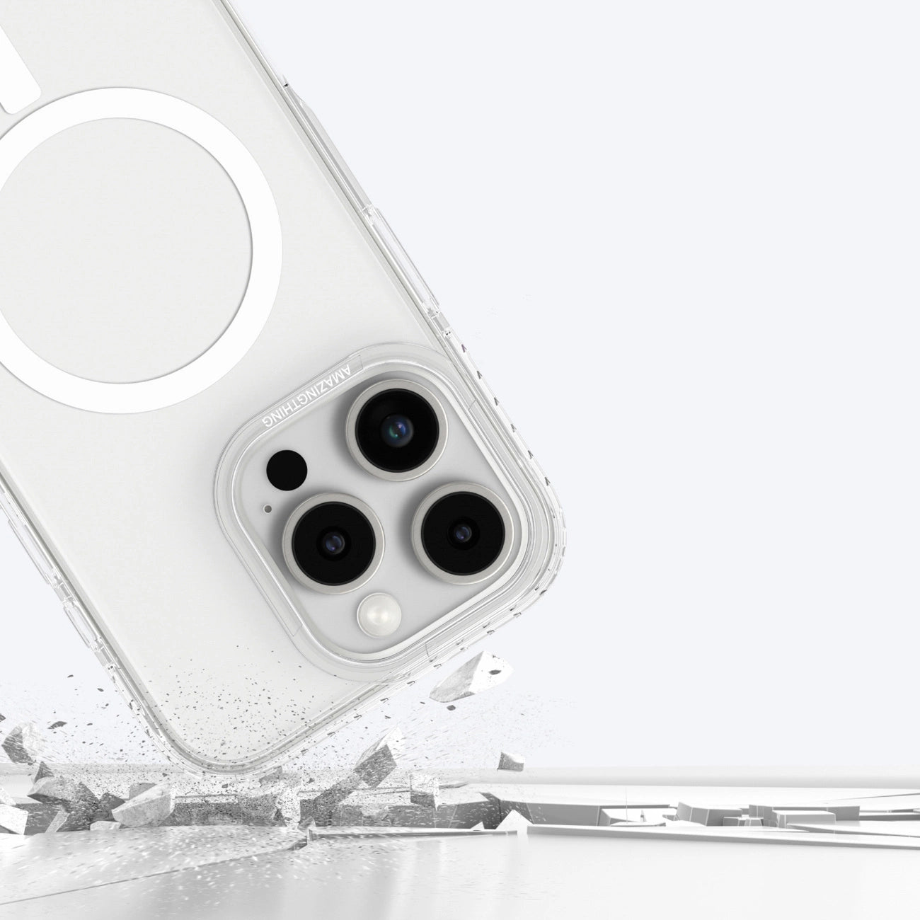 AmazingThing Titan Pro Mag Case with Magnetic Ring for iPhone 16 Pro - Transparent_8