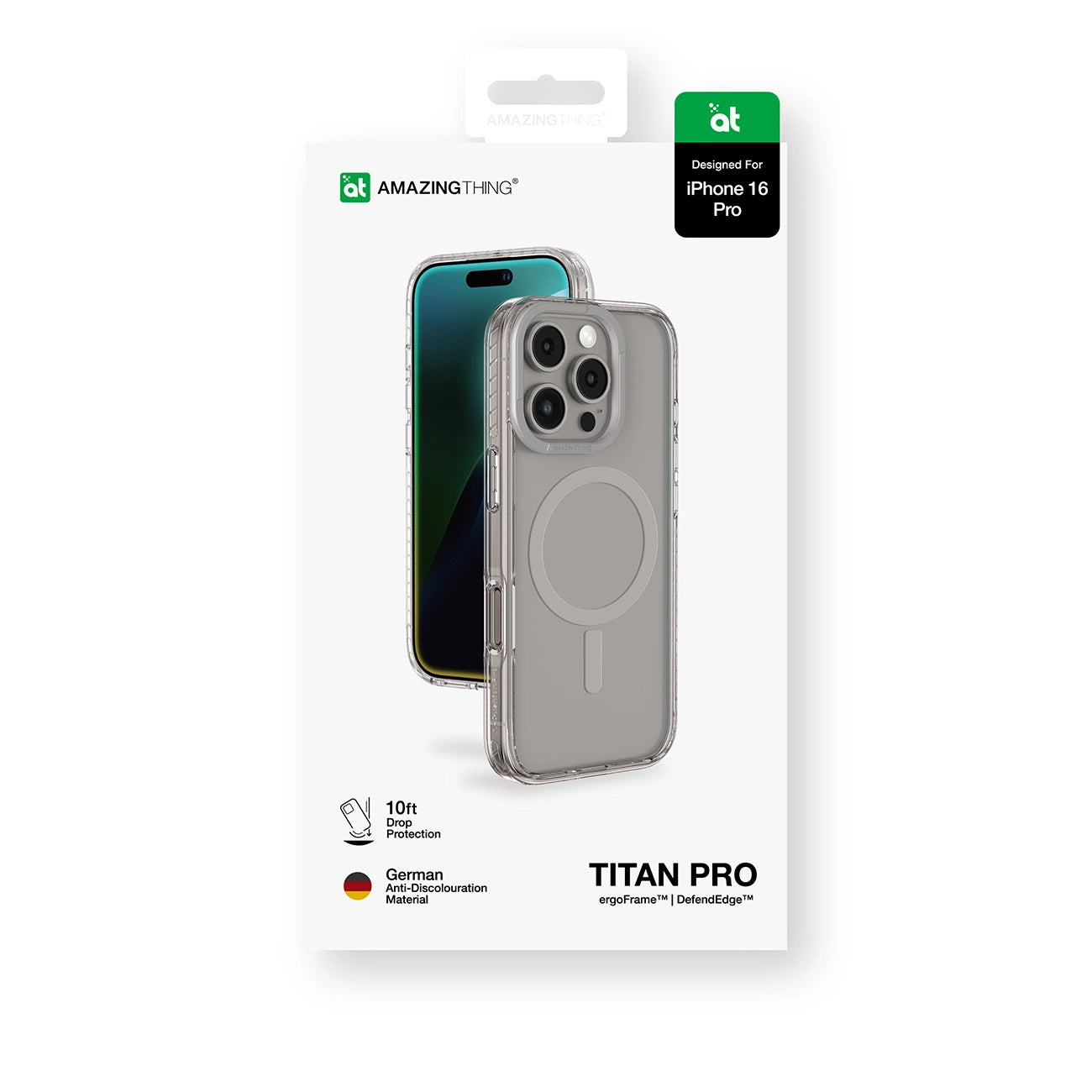 AmazingThing Titan Pro Mag Case with Magnetic Ring for iPhone 16 Pro - Gray_4
