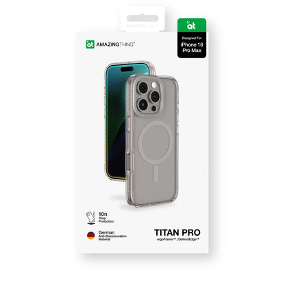 AmazingThing Titan Pro Mag Case with Magnetic Ring for iPhone 16 Pro Max - Gray_4