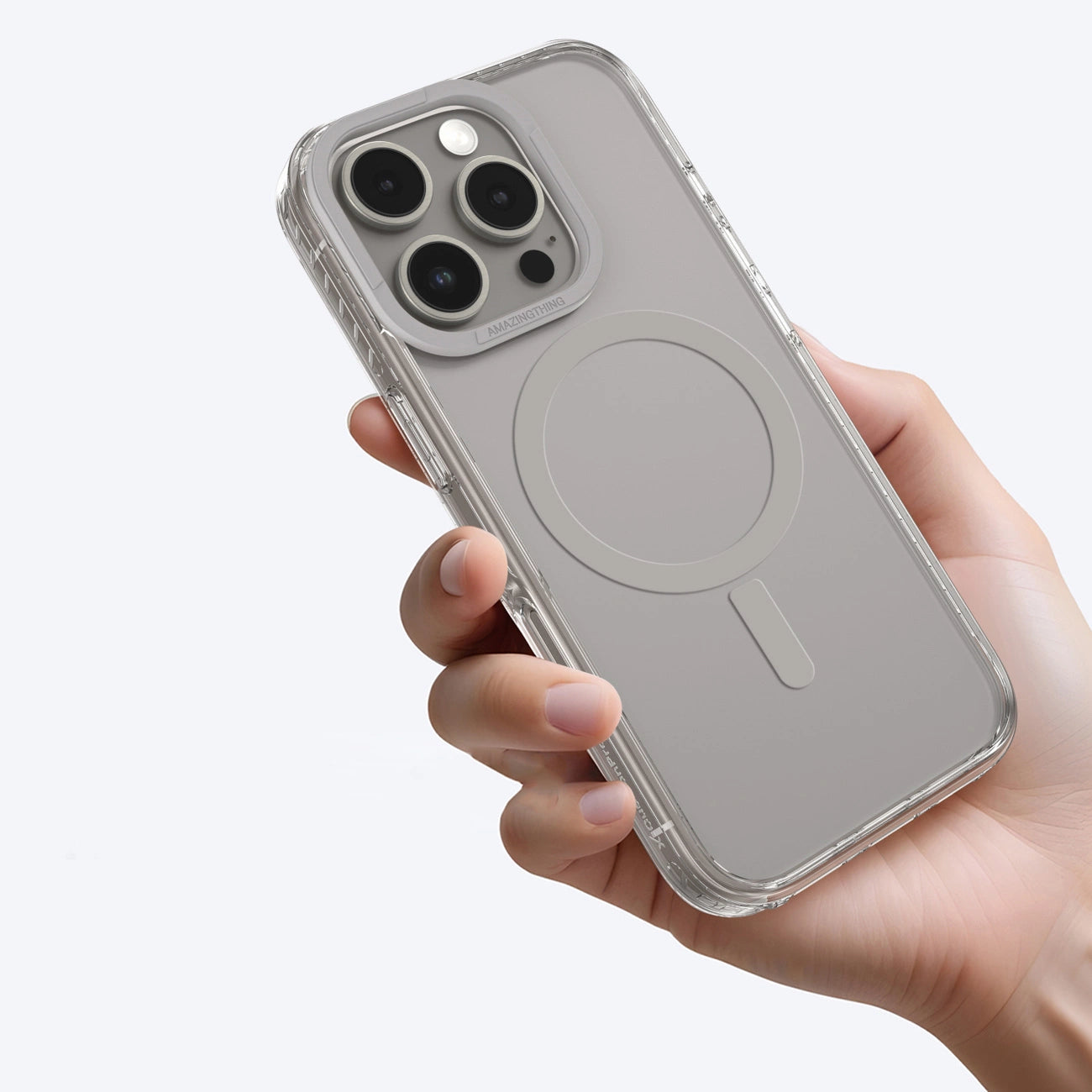 AmazingThing Titan Pro Mag Case with Magnetic Ring for iPhone 16 Pro Max - Gray_6