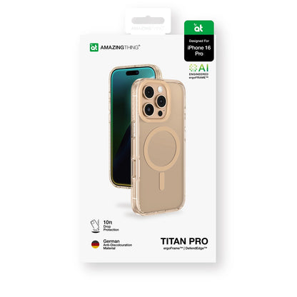 AmazingThing Titan Pro Mag Case with Magnetic Ring for iPhone 16 Pro - Rose Gold_4