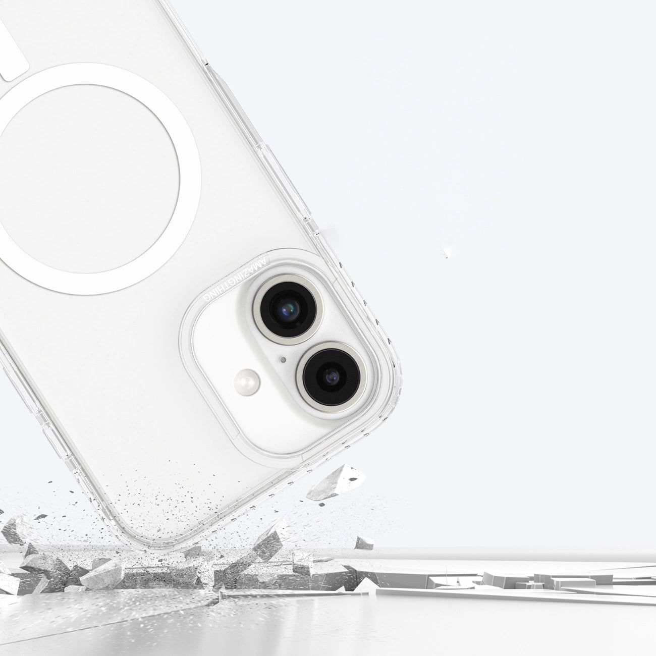 AmazingThing Titan Pro Mag Case with Magnetic Ring for iPhone 16 - Transparent_8