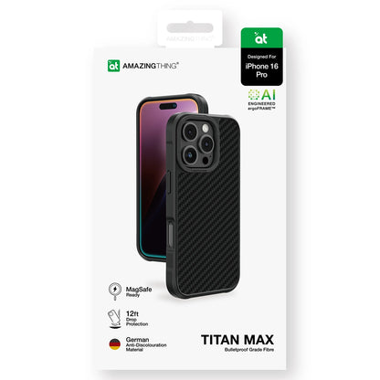AmazingThing Titan Max Case with 1500D Aramid Fibers for iPhone 16 Pro - Black_5