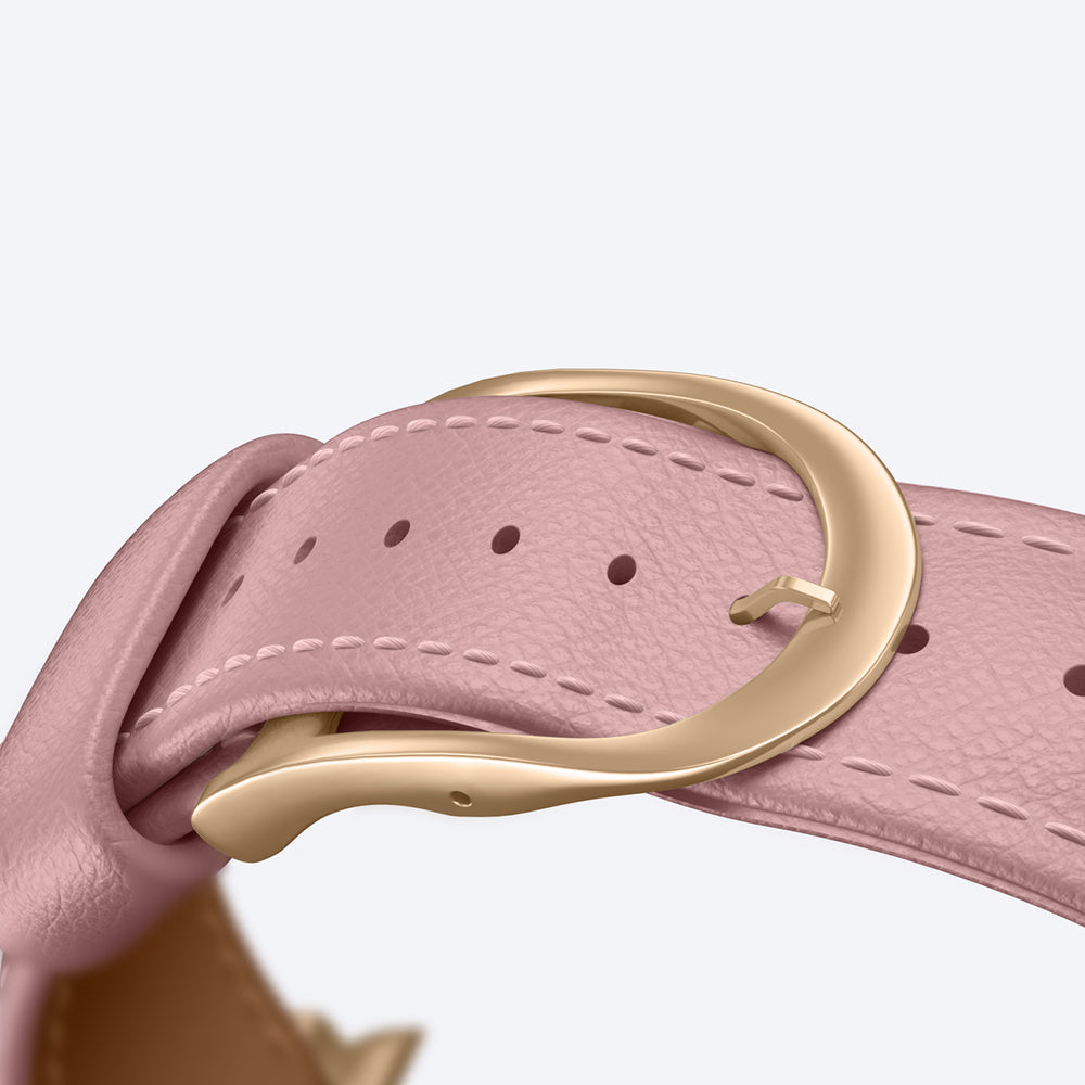 AmazingThing Class Band Leather Strap for Apple Watch 45 / 46 / 49 mm - Pink_5