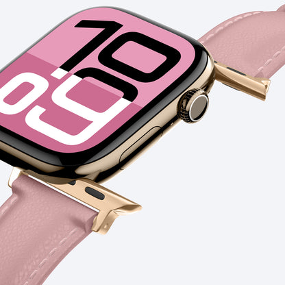AmazingThing Class Band Leather Strap for Apple Watch 45 / 46 / 49 mm - Pink_6