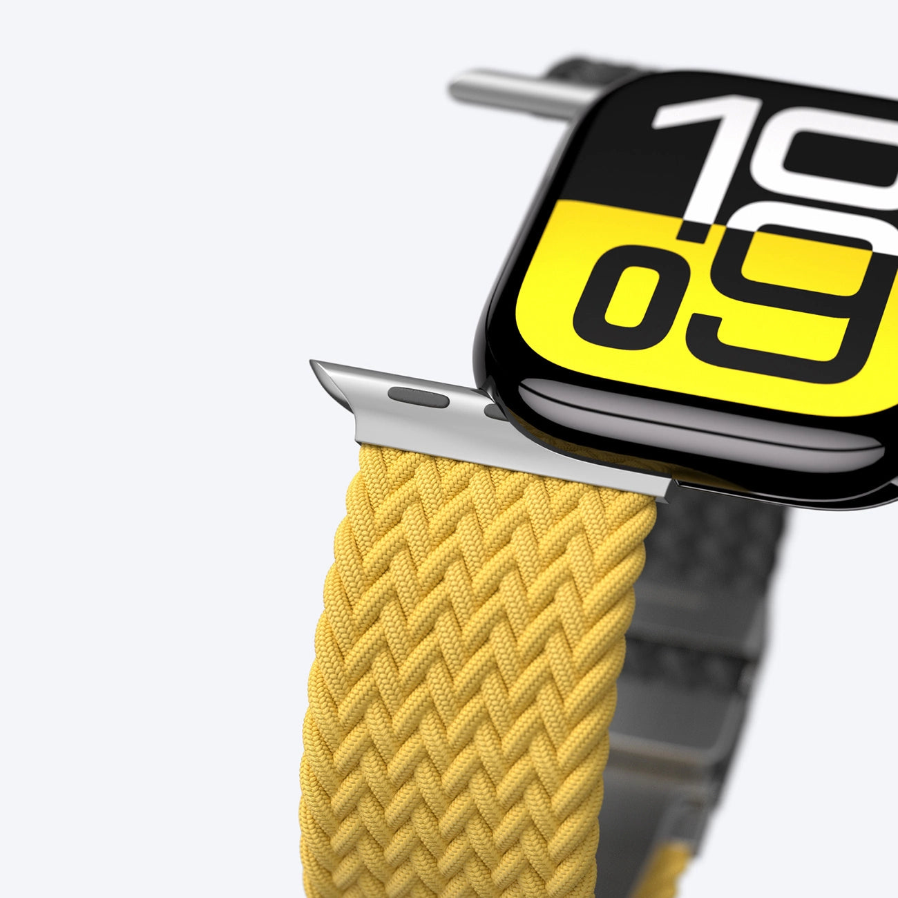 Set of 2 AmazingThing Blend Band for Apple Watch 45/46/49mm - Yellow-Black/Black_5