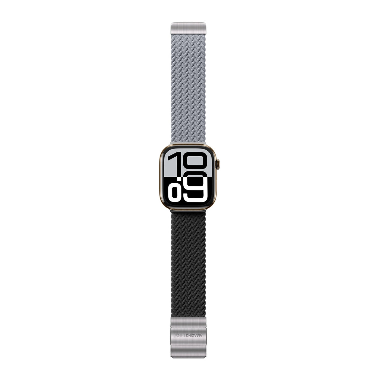 Set of 2 AmazingThing Blend Band for Apple Watch 45/46/49mm - Grey-Black/Grey_1
