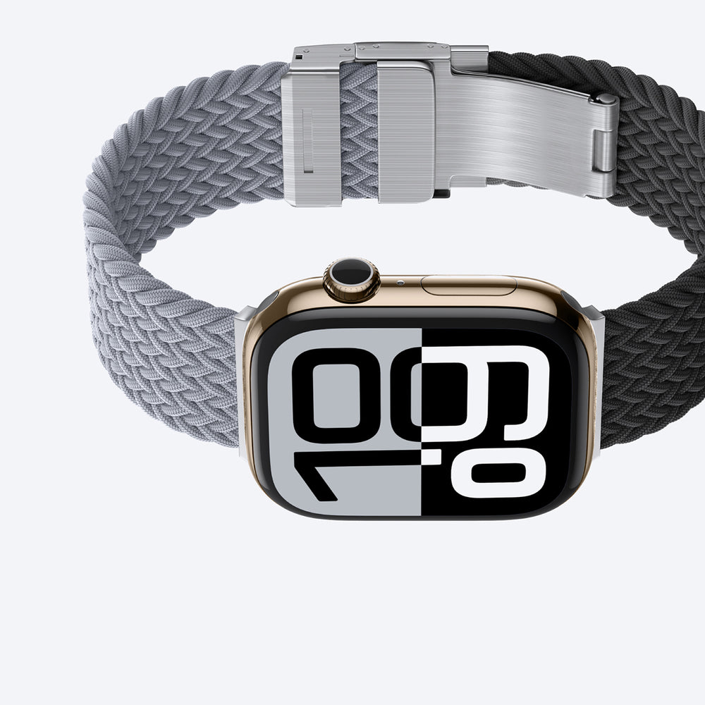 Set of 2 AmazingThing Blend Band for Apple Watch 45/46/49mm - Grey-Black/Grey_3