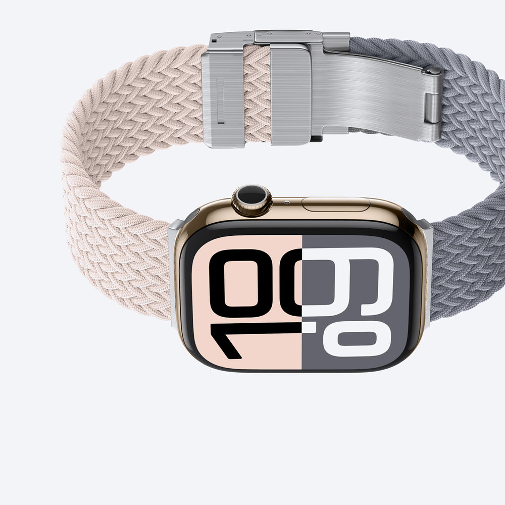 Set of 2 AmazingThing Blend Band for Apple Watch 45/46/49mm - Pink-Gray/Pink_3